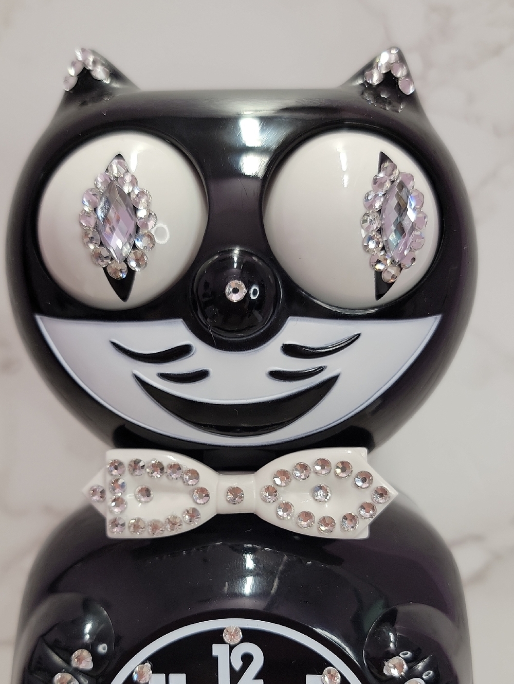 Rare Jeweled 90th Edition Black Kit Cat Klock